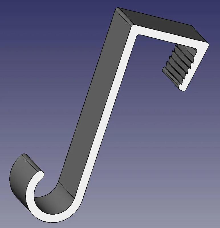 Holder for curtain rod; curtain hook | Halter für Gardinenstange; Gardinenhaken   