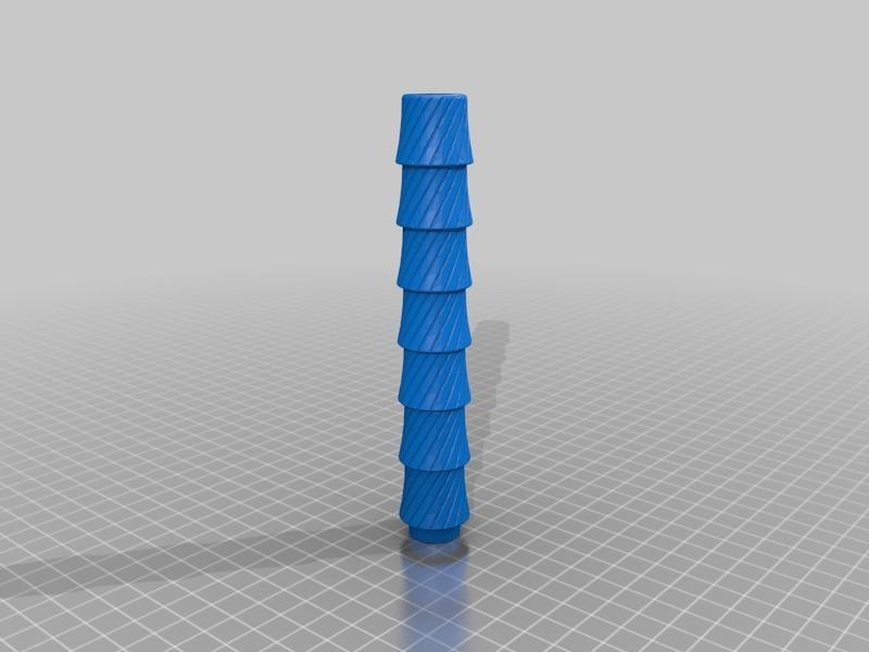 Nerf blow gun (for small 3D printers) (multiple pieces) -no supports- with rifleing