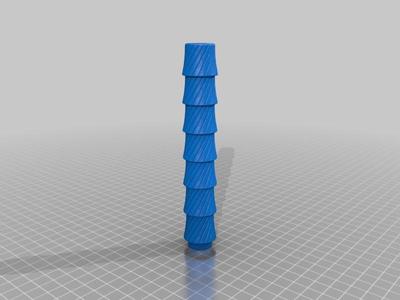 Nerf blow gun (for small 3D printers) (multiple pieces) -no supports- with rifleing