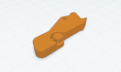 Low profile/shortened Caliburn mag release