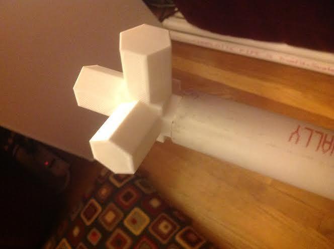 4-way 3/4" PVC Connector