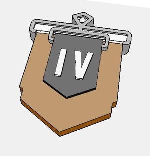 Copper 4 (IV) - Keychain (Rainbow Six Siege)