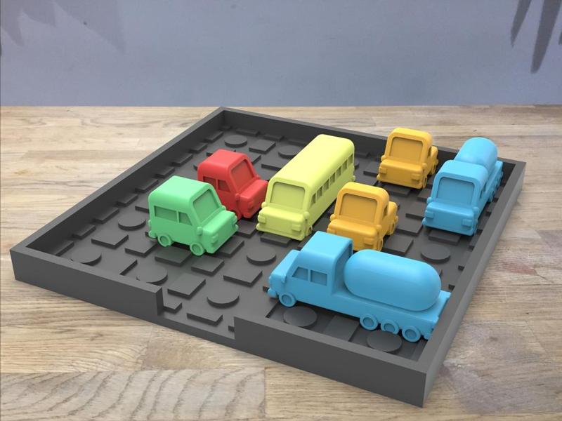 rush hour portable desk game