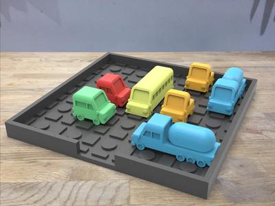 rush hour portable desk game