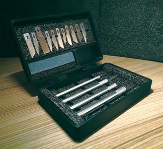 Precision Craft Knife Tool Storage Case, Blade & Knife Storage Box - Holds blades, knives and sharpening stone