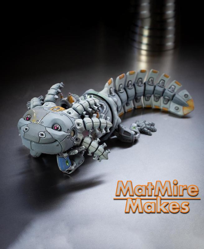 RoboLotl - Robot Axolotl  - Articulated Figure