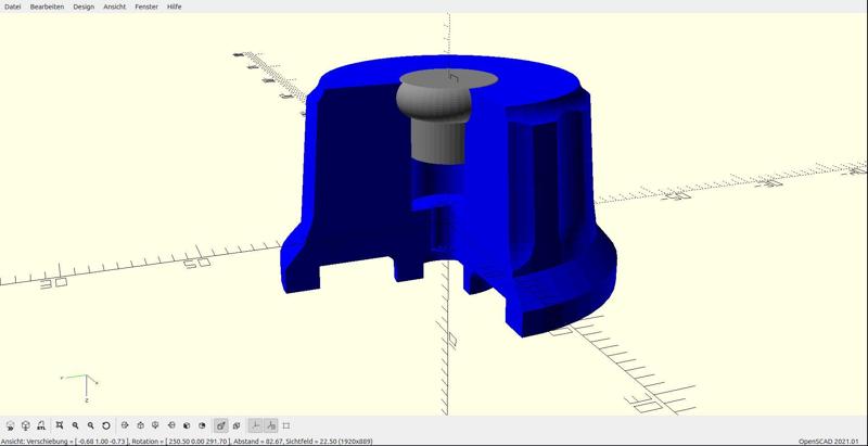 Knob for Variable Capacitor - Knopf für Drehkondensator