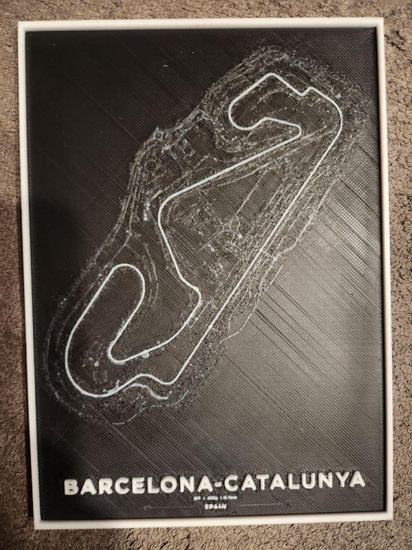 Barcelona Circuit F1 - HueForge