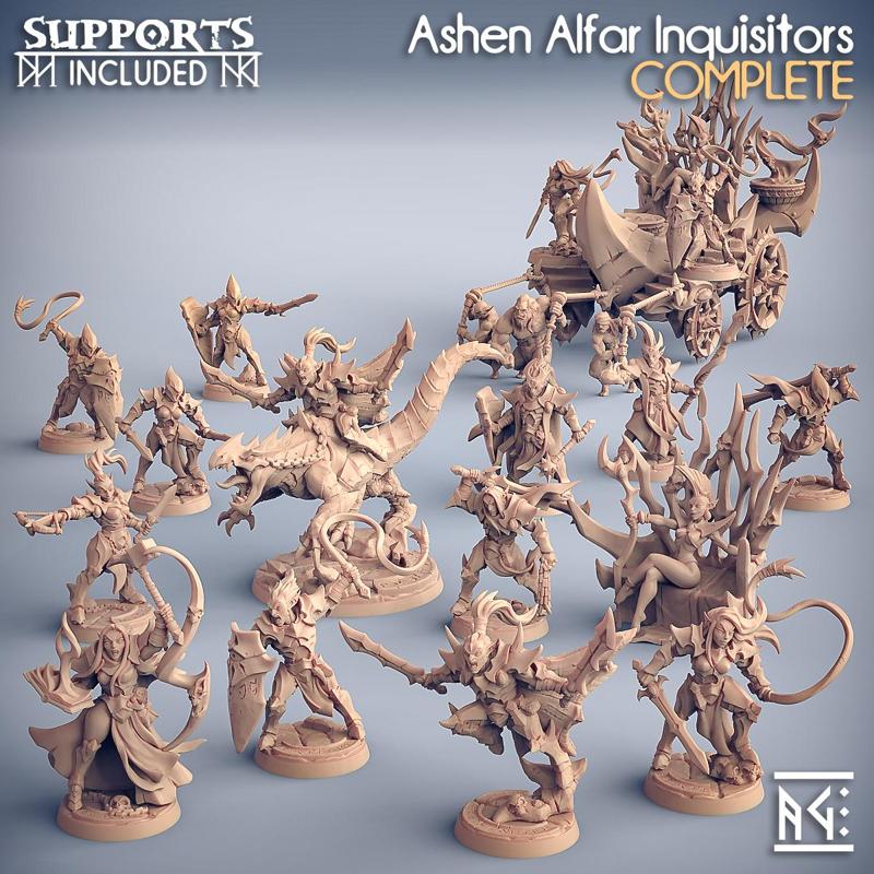 Ashen Alfar Inquisitors (Presupported)