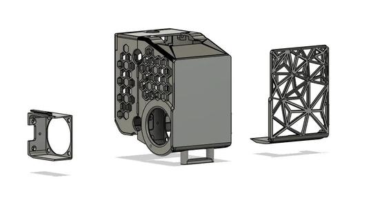 Beta: Remix of Stewy's Beacon H Mount for 4020 Fan Mod   