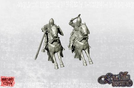  Castilian Knight with axe or lance on horse - 14th century - May'25 