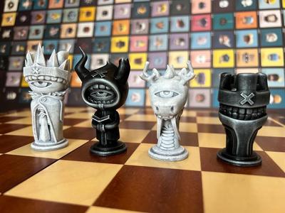 Art Toy Chess Set (No Supports)