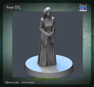 FREE STL - Tree Elf Lady