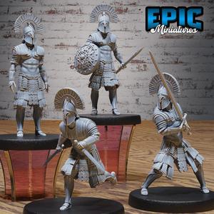 Olympian Soldier Set / Ancient Greek Warrior / Roman Myth Armored Fighter / God Guardian / Goddess Guard / Olympus Hero Villager / Majestic General