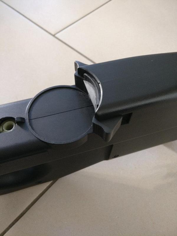 p90 Magazine catch extension