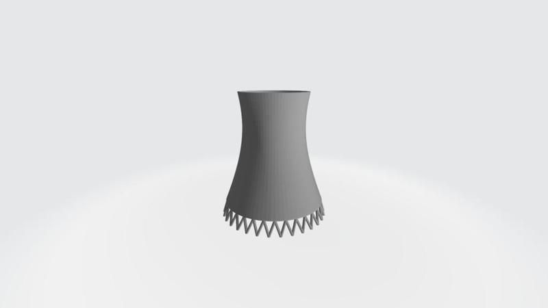 Hyperbolic Cooling Tower (Power Plant)