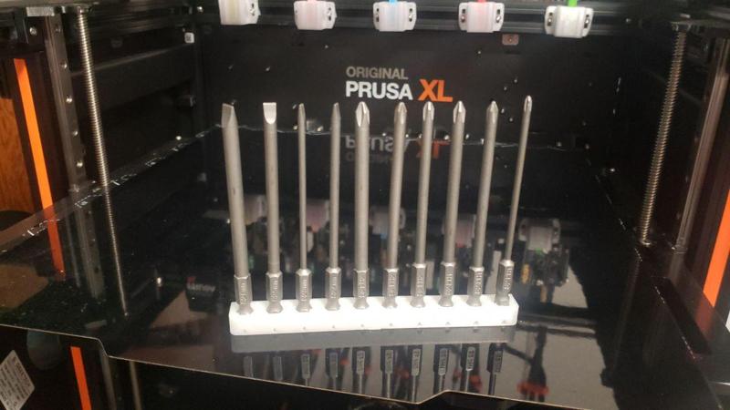 TPU Hex Bit holder line (1 - 10 slots STLs)