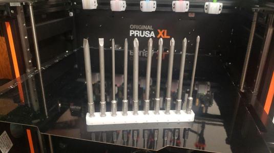 TPU Hex Bit holder line (1 - 10 slots STLs)