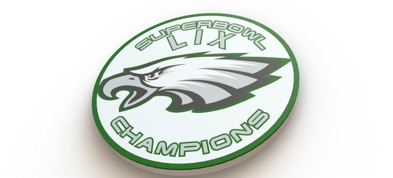 Superbowl ILX Philadelphia Eagles Coaster *MULTICOLOR*