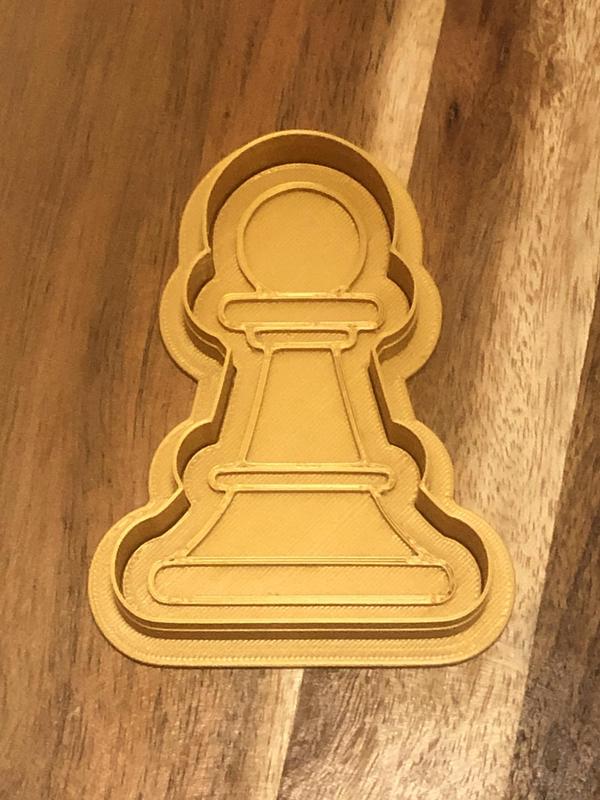 Chess Pawn Cookie Cutters and Stamps
