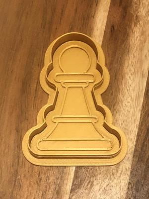 Chess Pawn Cookie Cutters and Stamps