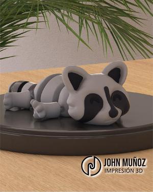 Raccoon - Articulated Version & Keychain
