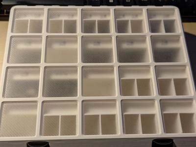 5x4 window insert with single-layer recesses