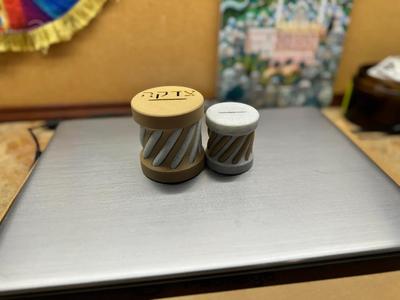 twist pushkah/tzedakah box with a tricky click lock   