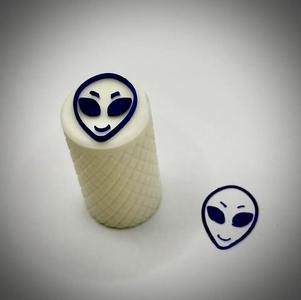 Alien Head Stamp   