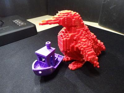Penguin in Voxel Style