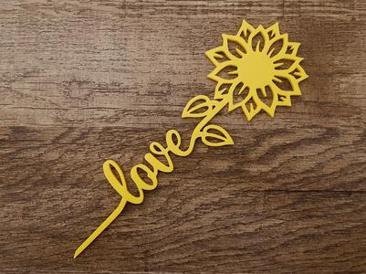 Valentine Sunflower of Love