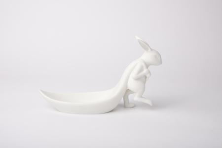 Charming Hare Decorative Tray – Cute Bunny Figurine for Home Decor & Storage