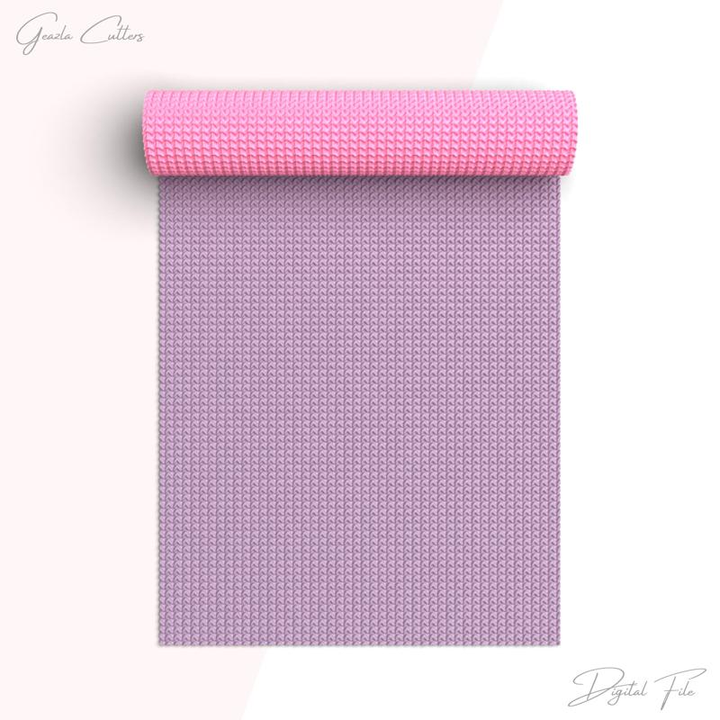 Fabric Texture Roller For Polymer Clay, Knit Clay Texture Rolling Pin, Polymer Clay Tool, No: 1414