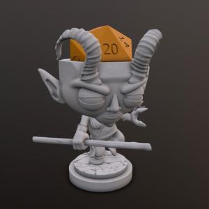 Devilkin Monk Dice Head