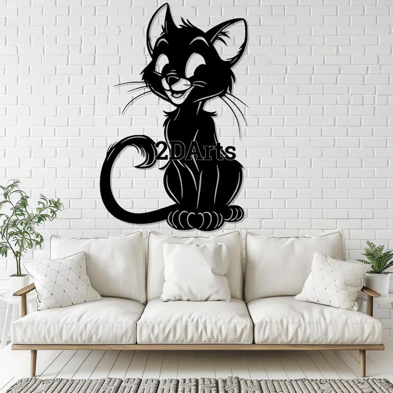 Cartoon Cat 2D Wall Art/Window Art