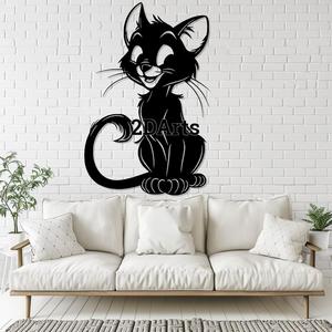Cartoon Cat 2D Wall Art/Window Art