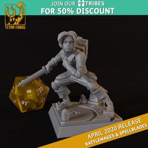 Adept - Battlemages & Spellblades - Titan Forge Miniatures April 2020