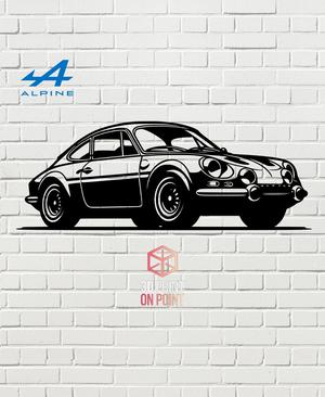 ALPINE A110 VINTAGE - 2D WALL ART #2
