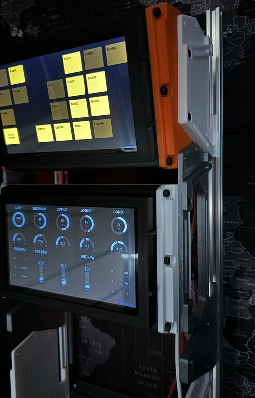 STARFIELD Inspired Touch Screen Case Mounting Brackets and Rail Mount (214mm)