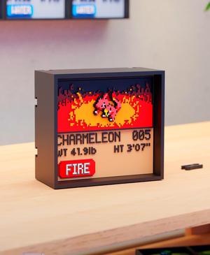 #005 Charmeleon - Pixel Voxel Art Frame (No support, 3MF included)