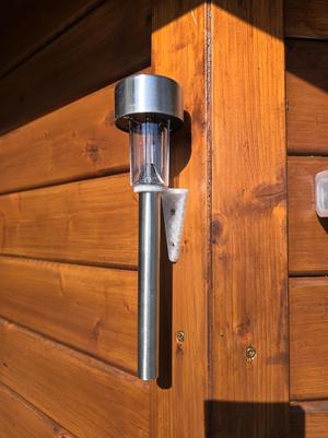Wall mount for solar lamps