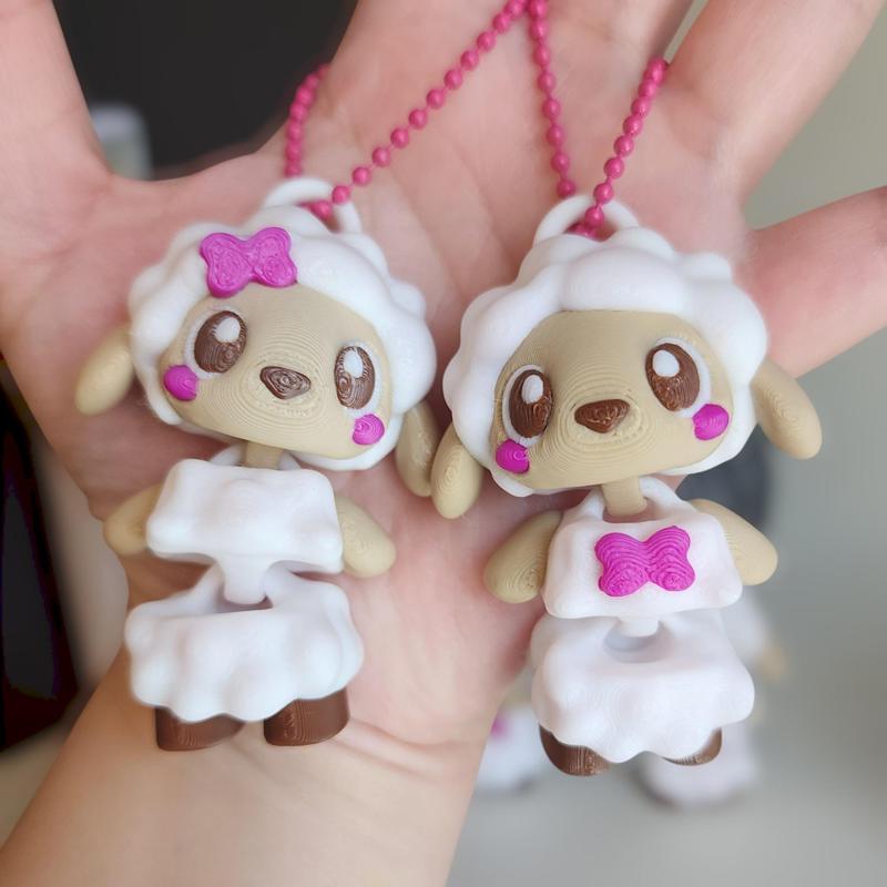Flexi Lamb with Hairbow and Bowtie