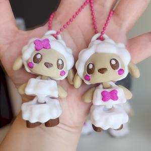 Flexi Lamb with Hairbow and Bowtie
