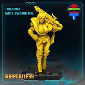 CYBERPUNK FANCY SWORDS GIRL