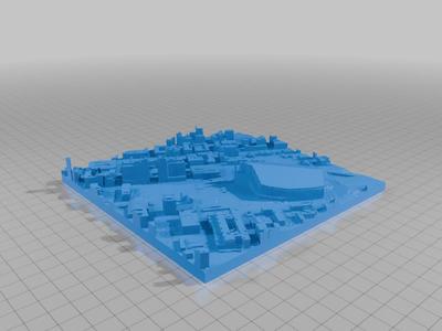 3D Model of Minneapolis, Minnesota, USA (Sample)