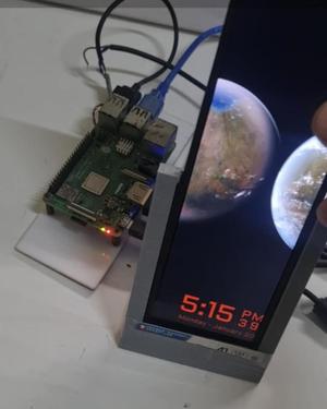 Pi Digital Clock 7.84" Display