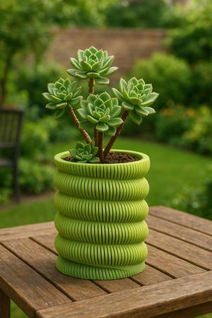 SpiraPot – Modern 2-Part Planter with Water Reservoir