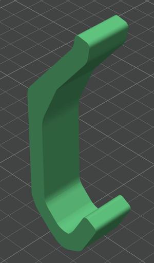 A double hook for door or wall with dovetail joint to hide the hardware