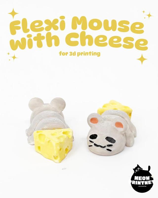 Flexible mouse tail with cheese