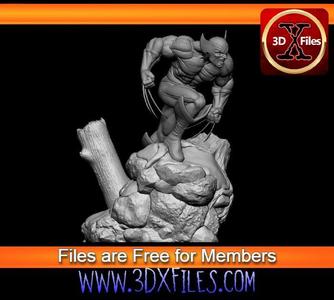 Wolverine - Marvel  X-men Statue - 3D Print File